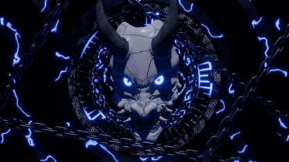 CURSED MASK BLUE