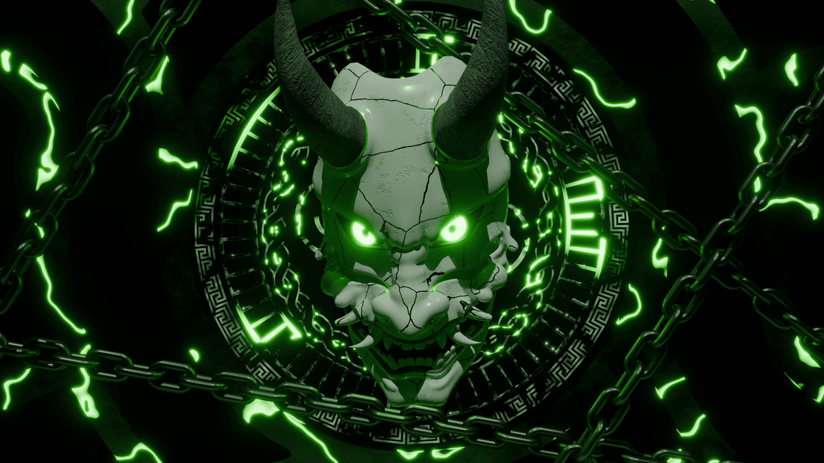 CURSED MASK GREEN