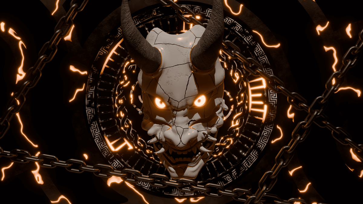 CURSED MASK ORANGE