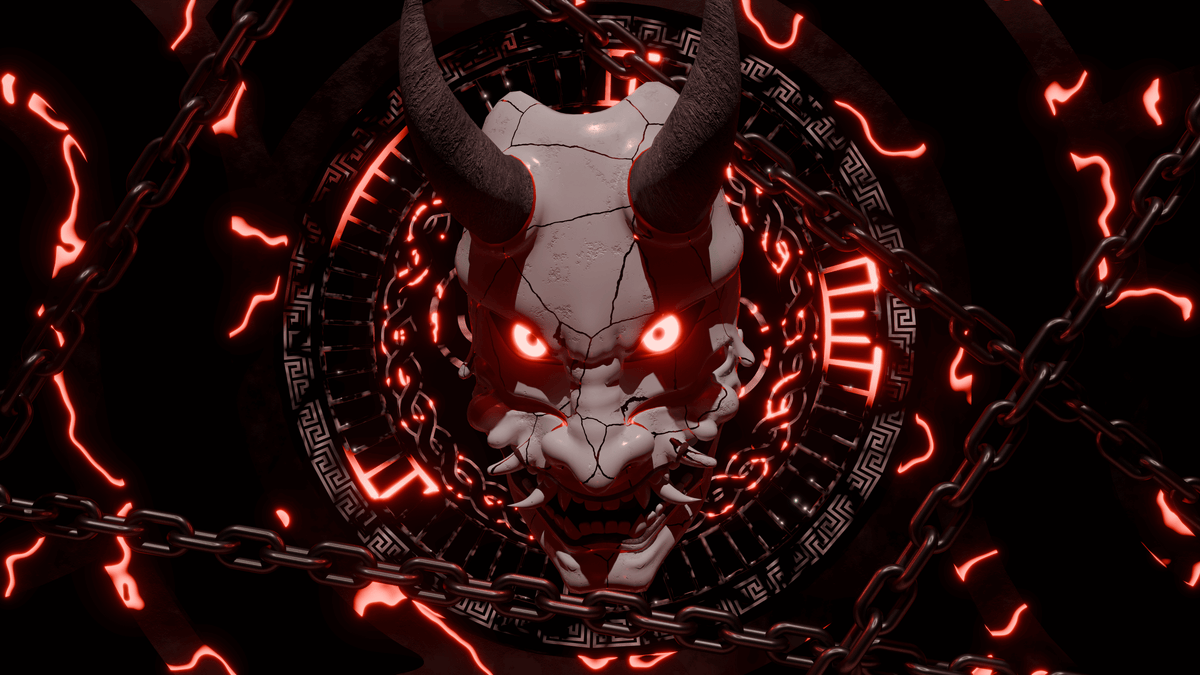 CURSED MASK RED
