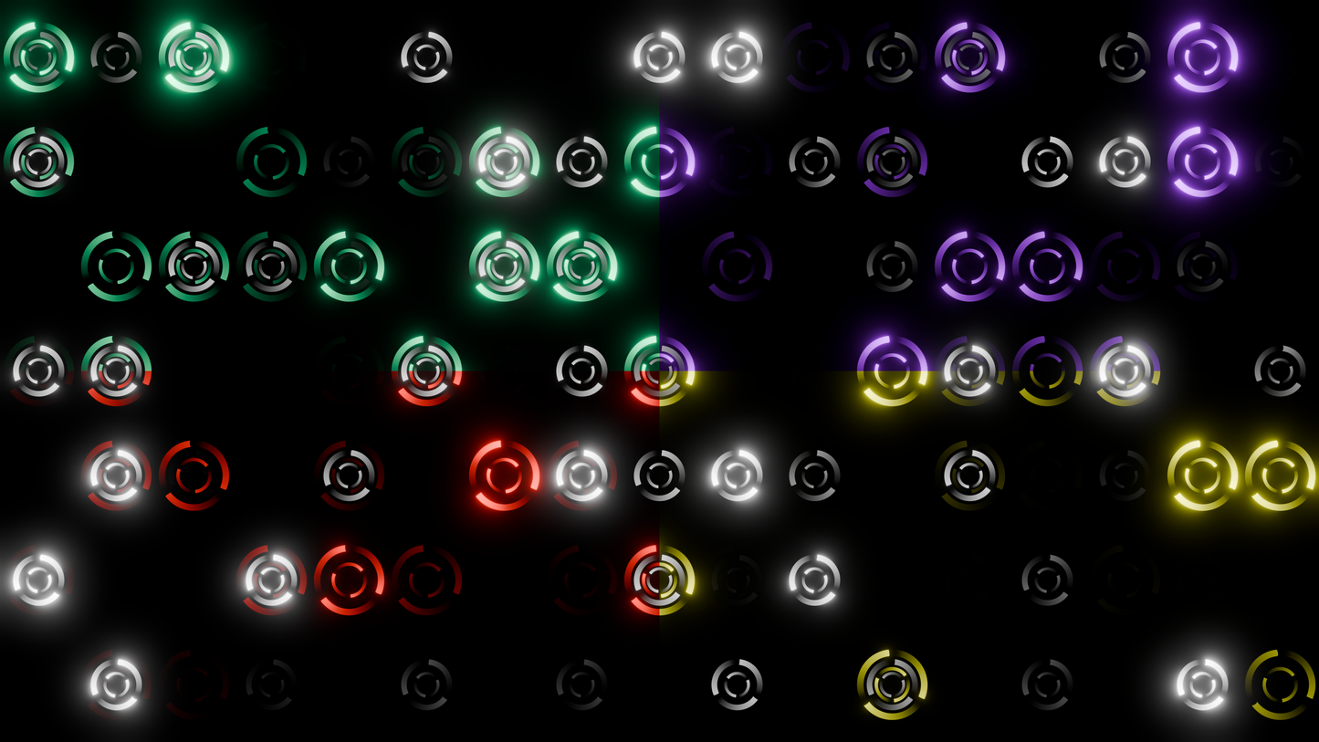 PACK - DOUBLE CIRCLE - DUAL WHITE