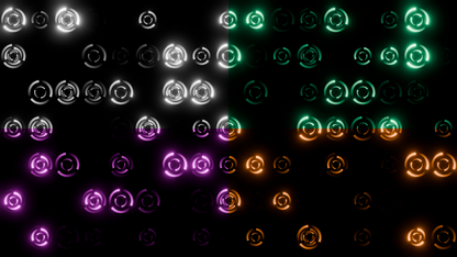 PACK - DOUBLE CIRCLE - SINGLE COLOR