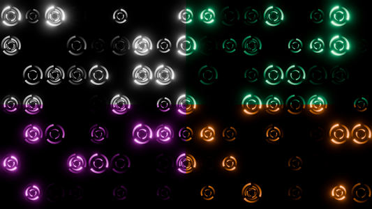 PACK - DOUBLE CIRCLE - SINGLE COLOR